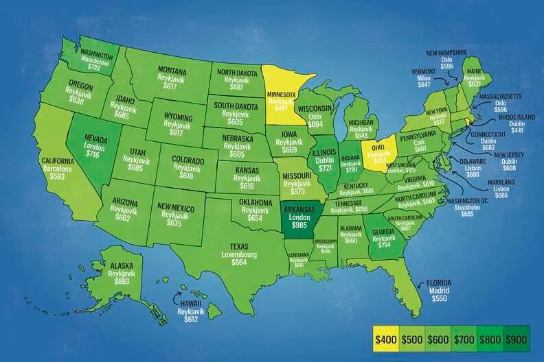Cheapest Flights to Europe from Usa