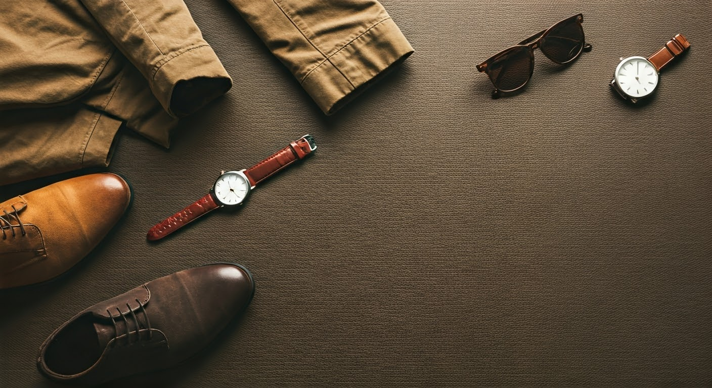 10 Must-Have Best Black Friday Deals for Men 2025 8 Men's apparel and accessories flat lay